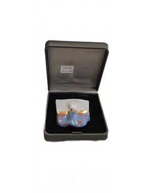 Rosenthal Studio-Linie Brooch by Johan Van Loon Germany Signed Porcelain Pin